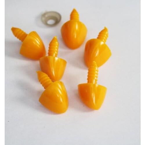 100pcs/lot 17x28mm orange bird animal toy mouth + soft washer for diy plsh doll