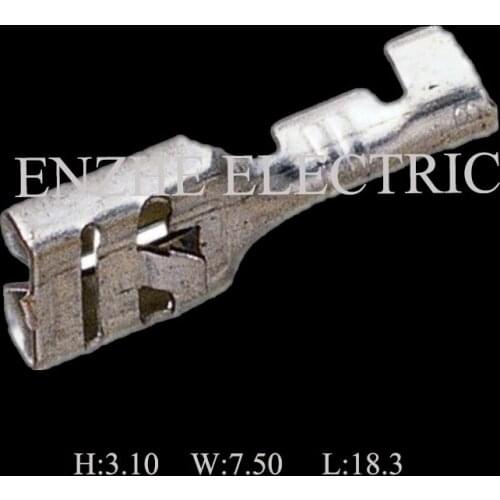 1000PCS auto terminal female wire connector Plugs socket Fuse box Wire harness Soft Jacket DJ628-E6.3B