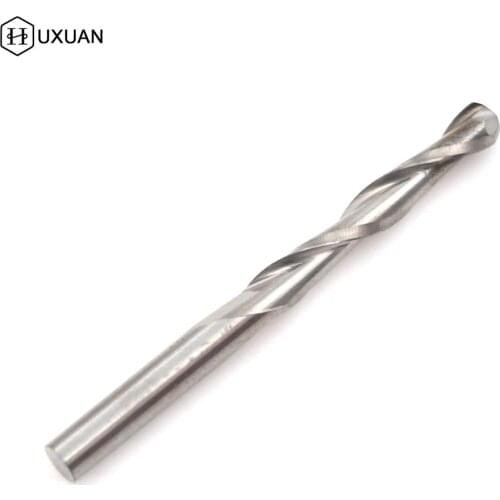 2pcs hot sale Metal Flute 3.175mm Carbide CNC Ball Nose End Mill Bits 22mm Router DIY Tool