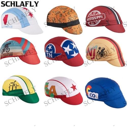 2021 NEW Cycling jersey caps jersey HAT summer bike wear White California jersey caps Colorado road jersey New Jersey Schlafly