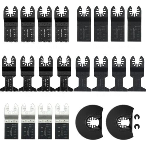 25Pcs Multi-Function Bi-metal Precision Saw Blades Oscillating Blade Multi Wood Cutting Kit Chipboard Tool Circular Saw Blade