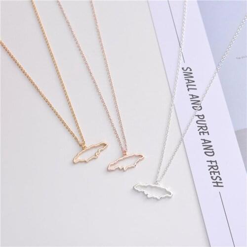 30 Outline hollow North America Caribbean Jamaica map Country State geography Africa map island city Hometown Necklace Jewelry