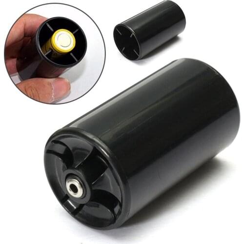 4pcs AA To D Size Cell Black Battery Converter Battery Adapter Case No. 5 to No. 1 Batteries Conversion Tube Battery Conversion