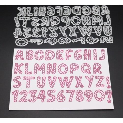 YLCD005 ALPHABET NUMBERS Metal Cutting Dies For Scrapbooking Stencils DIY Album Cards Decoration Embossing Folder Die Cuts Cut
