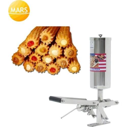Stainless Steel 304 Churros Filling Machine Manual 5L Churros Filler Maker Machine Cream puff Profiteroles Dispenser Squeezer