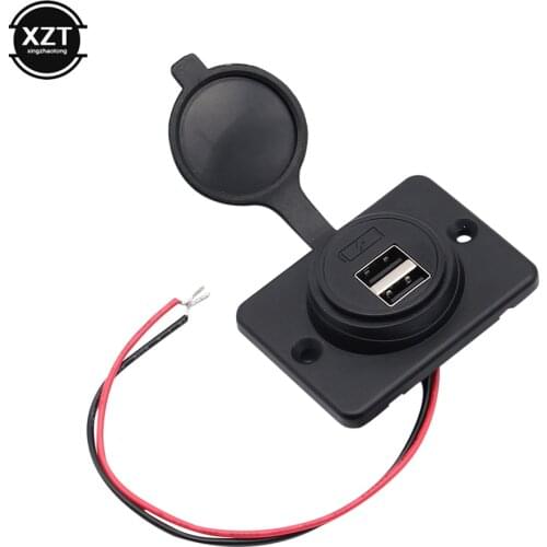 4.2A 12-24V Car Bus Boat Dual USB Port Charger Power Socket Outlet for Xiaomi Samsung iPhone 11 Pro Max