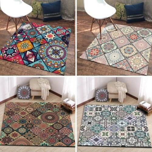 Bohemian Large Area Rugs Living Room Bedroom Decor Carpet Persian Style Rectangular Entrance Doormat Kitchen Non-Slip Floor Mats