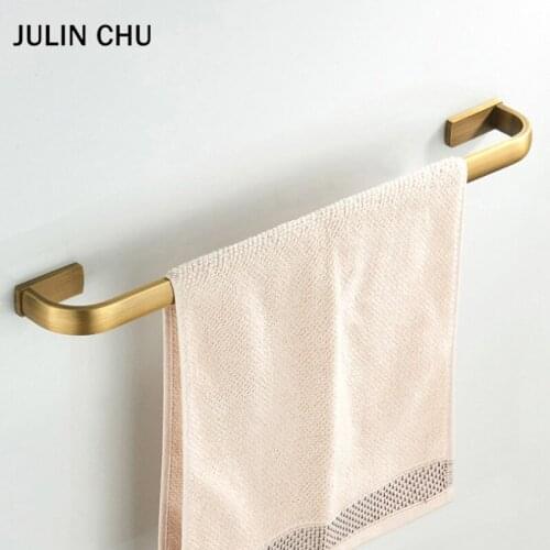 Bronze Bathroom Towel Rack Antique Brass Wall Mounted Bath Shelf Bathtowel Bar Clothes Hanger Creative Bathroom Towels Holder