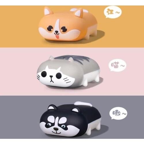 For AirPods Pro Case So Cute 3D Dogs Cartoon Shockproof Earphones Protective Cover For Air Pods 1 2 Case with Ring Strap