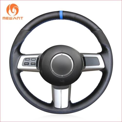 MEWANT Black Genuine Leather Suede Steering Wheel Cover for Mazda MX-5 Miata 2009-2013 RX-8 2009-2013 CX-7 2007-2009 Accessories