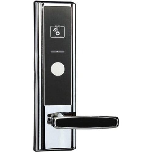 Zinc Alloy Radio Frequency Electronic T57 Rfid Card Reader Hotel Handle Door Lock Hotel ET820F