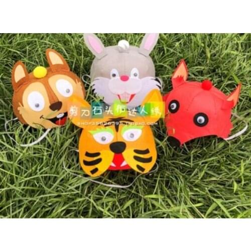 Childrens head ornaments Fabric Felt kit Non-woven cloth Craft DIY Sewing set Handwork Material DIY needlework supplies