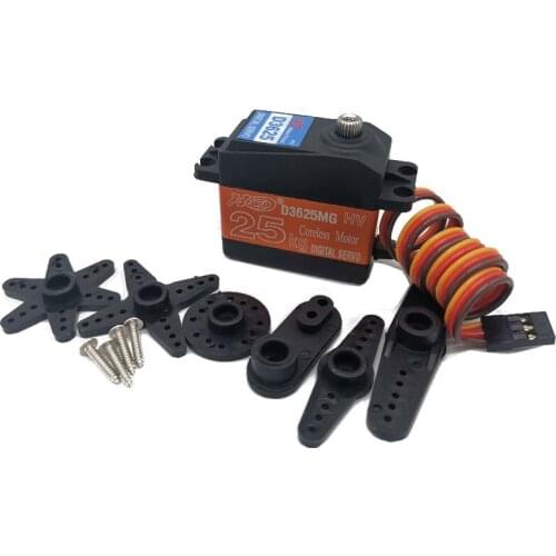Hobbyhh HDJK D3625 Impermeabile Digitale Servi di Metallo 25kg 180 Gradi di Trazione RC auto Barca Aereo Robot servi