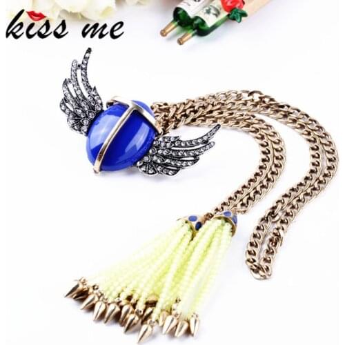 KISS ME Jewelry New Item Removable Brooch KISS ME Banquet Pop Women Long Tassel Bijoux
