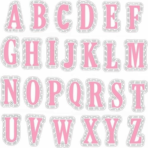 Huge Alphabet Metal Cutting Dies And Plastic Stencil Scrapbooking Album Card Making Crafts New Dies 2019