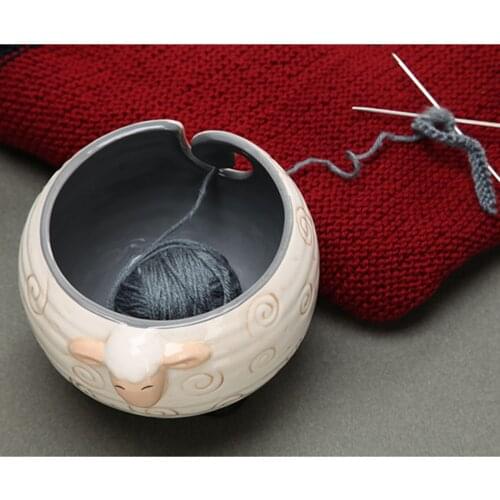 Bowl Knitting Bowl Yarn Bowl Storage Bowl Wool Storage Bowl Organizer Lovely Knitting Sewing Supplies 17x12cm Yarn Storage Bowl