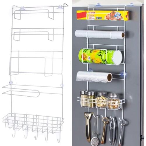 Kitchen Multifunction Refrigerator Storage Refrigerator Hanging Storage Rack Holder Large Capacity for Home Kitchen Fridge @LS