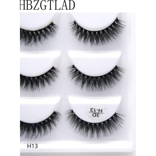 New 50/100box Multipack 3D Soft Mink Hair False Eyelashes Handmade Wispy Fluffy Long Lashes Natural Eye Makeup Tools