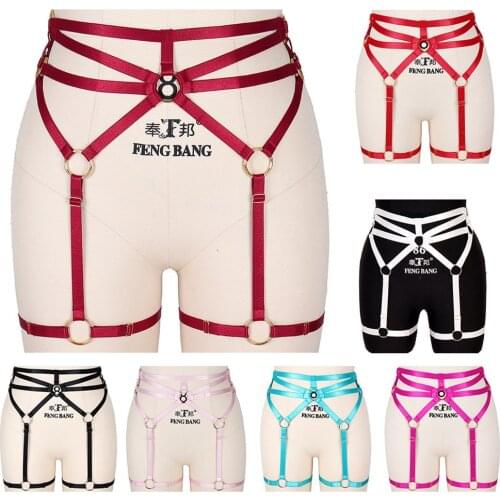 New Fashion Women Harness Body Belt Sexy Garters Bondage Punk Corset Waist To Leg Adjustable Female Straps Goth Accessories
