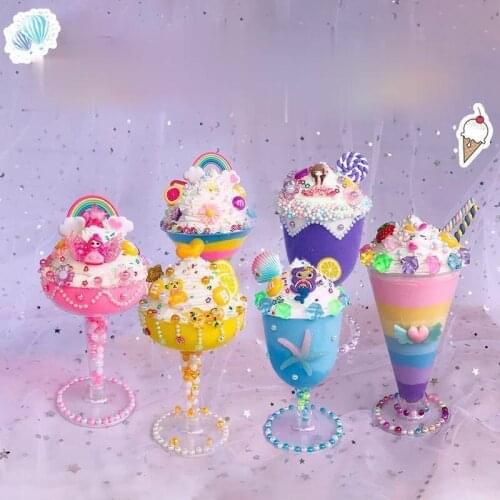 New children DIY handmade ice cream cup cold cake cup after eating Set Girls handmade puzzle toys