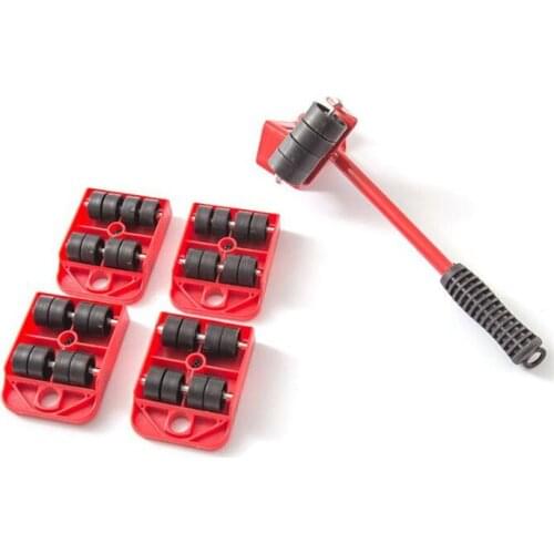 Moving Hand Tool Furniture Lifter and 4 Furniture Transport Tool Moving Dolly Wheel Moves Furniture Tool EZ Moves