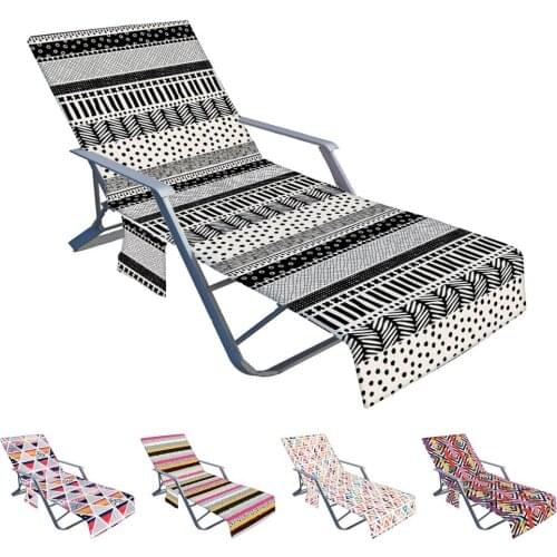 Beach Lazy Lounge Chair Cover Towel Non-slip Pool Lounger Mate Summer Holiday Garden Without Chair Outdoor Activities