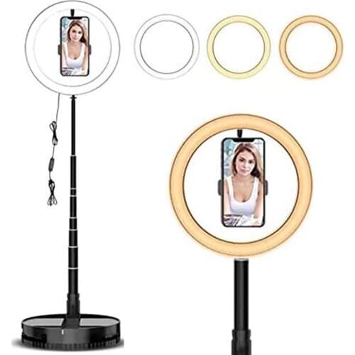 Stretchable Photography 10inch Selfie LED Ring Lights USB Annular Lamp with 168cm Stand Dimmable Photo Studio Llight for Makeup