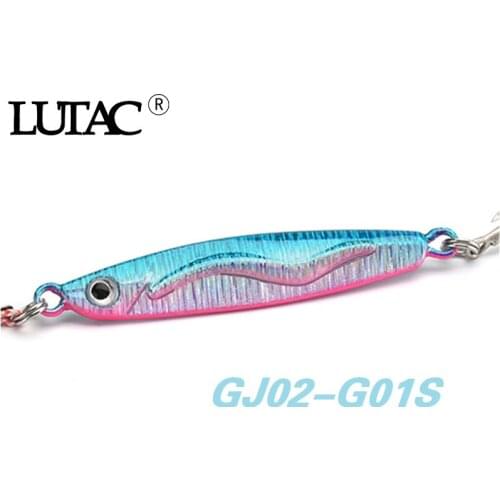 LUTAC jig head lures fishing metal jigging lures fishing bait colorful lure slowsinking bait gears