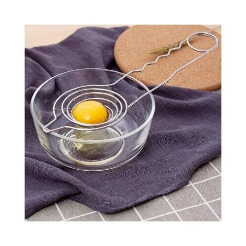 1PC 28.5*8cm Stainless Steel Egg Separator White Yolk Sifting Home Kitchen Chef Dining Cooking Gadget New