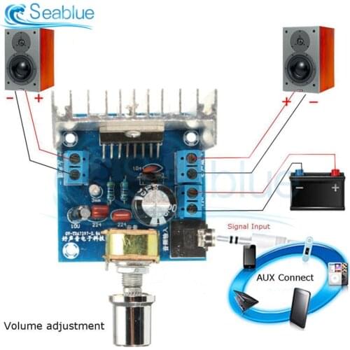 TDA7297 Version B Amplifier Board DC 9-15V 15W*2 Digital Audio Power Amplifier Module Stereo Dual Channel 15W + 15W Amplificador