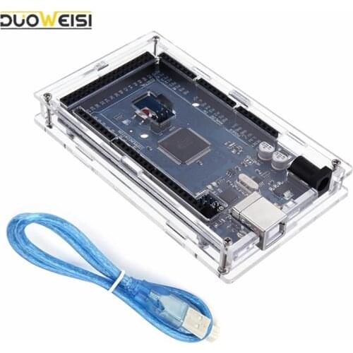 MEGA2560 MEGA 2560 R3 ATmega2560-16AU CH340G AVR USB board Development board MEGA2560 for arduino with USB Cable + Case