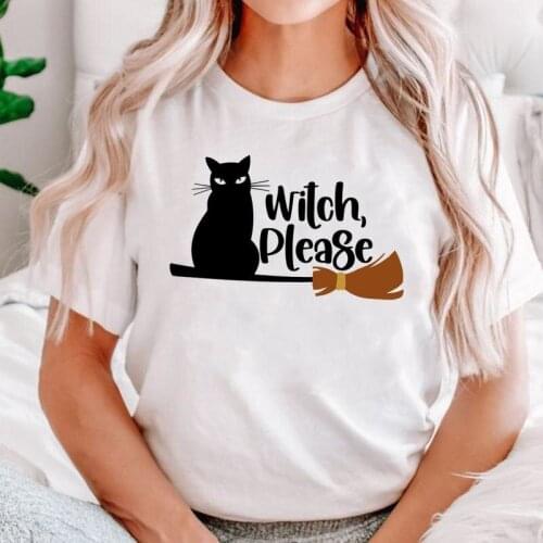 Women Fashion Cat Animal Cute Halloween Thanksgiving Fall Autumn T Top Print Cartoon Shirt Female Graphic 2021 Tee T-Shirts