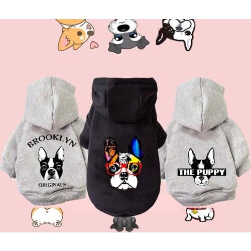 Dog Winter Clothes Warm Cotton Hoodies Clothes For Dogs Pet Clothing For Small Medium Dogs Costumes Coat For Cat French Bulldog