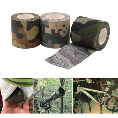 1 Roll Outdoor Camo Tape Hunting Waterproof Camping Camouflage Stealth Duct Tape Wrap Minor Repair