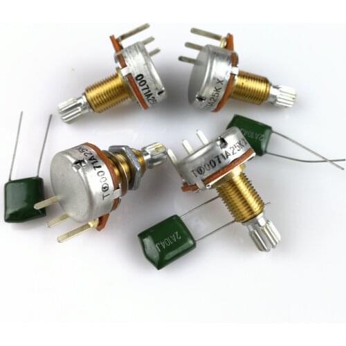 1 Piece Brass Shaft A25K Potentiometer(POT) For Electric Guitar Bass Active Pickup TQ 25K