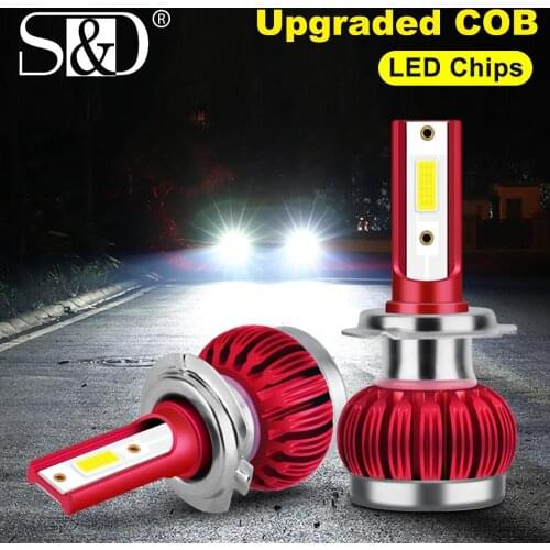 2Pcs H11 H8 LED Car Fog Light Bulbs H1 LED 9005 HB3 9006 HB4 6000K White Auto Light LEDs 12V 24V Car Driving Running Lamp