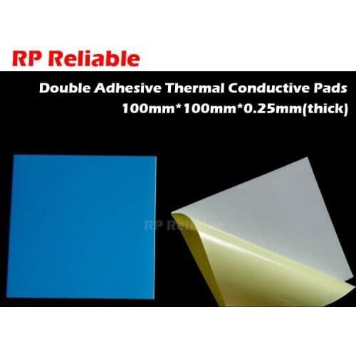 5 sheets (4"x4") 100mmx100mm Thermal Conductive Adhesive Pads for Heatsink, LED Light Panel Heat Transfer-- RP Reliable