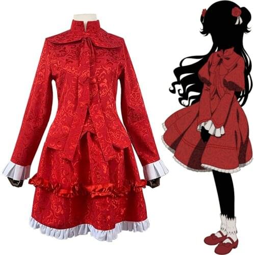 Anime Shadows House Kate Cosplay Cosutmes Red Princess Dress Uniform Full Set For Women Girls Halloween Carnival Skirts Party