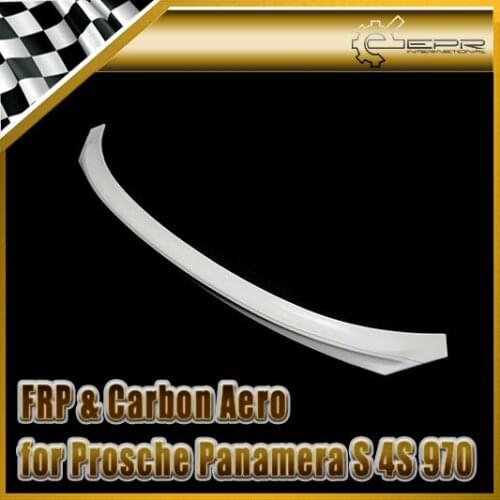 Car Accessories For Porsche Panamera S 4S 970 FRP Fiber Glass Wald Style Trunk Spoiler(Pre-facelifted) Fiberglass WA Rear Wing