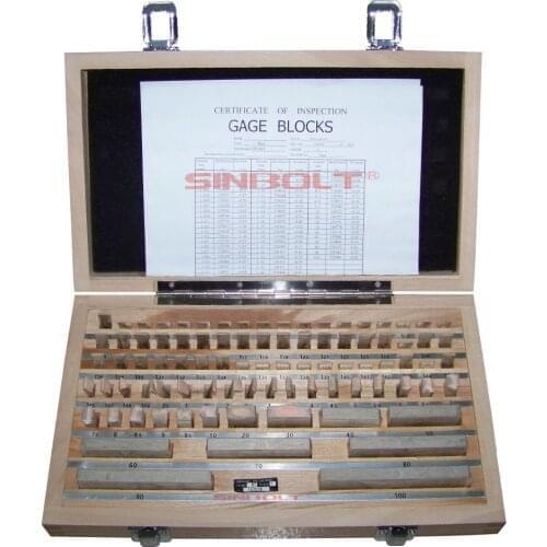 Block gauge set, 87pcs/set, 1Grade(0.5--100mm),fast delivery
