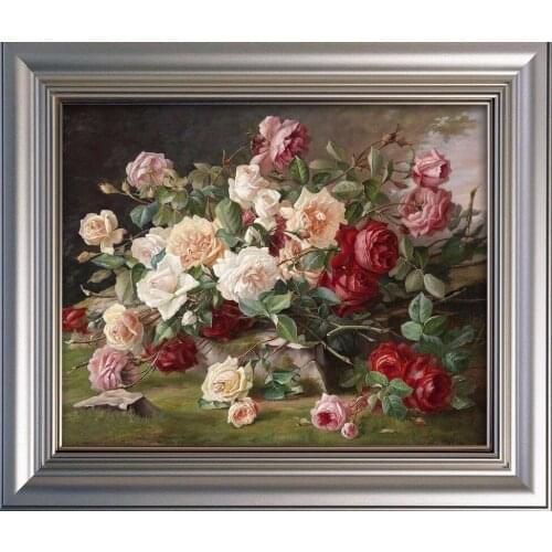 DIY 5D Diamond Painting Roses Flower Arrangement Floriculture Square/round Drill Mosaic Embroidery Handicraft Home Decor