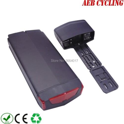 Ebike 18650 battery pack high power 48V 11.6Ah RB-3 rear rack Li-ion electric bicycle battery for city bike with charger