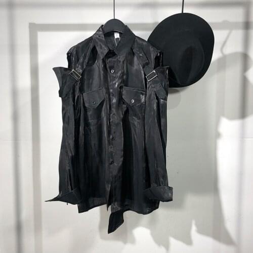 Owen seak Men T Shirt Mens Clothing Hip Hop Tops Tees High Street Autumn Japanese Male Nightclub Streetwear T Shirt