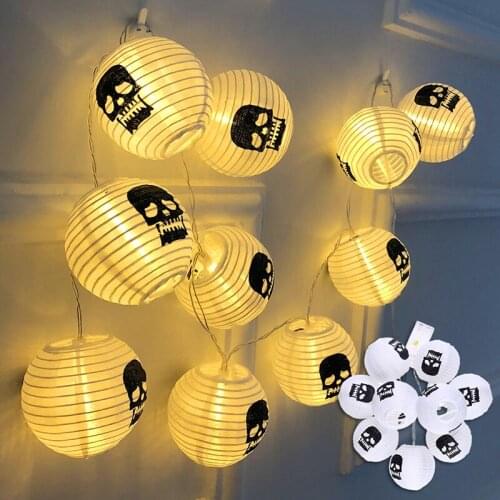 Halloween String Lights Battery Operated Decorative Lights Skull Lights For Indoor Outdoor Party TN88