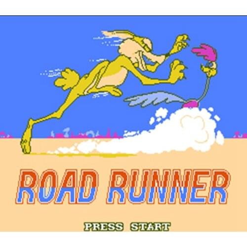 Road Runner 60 Pins English Version Game Cartridge for 8 Bit 60pin Game Console Region Free