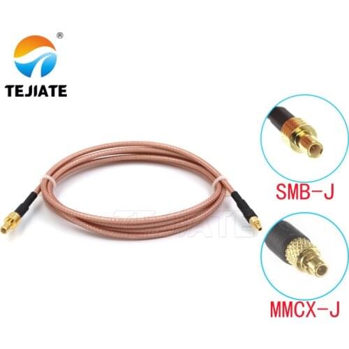 1PCS TEJIATE Adapter Cable SMB To MMCX Type SMBJ Convert MMCXJ 8-90CM 1M 1.5M 2M Length Connector RG316 Wire