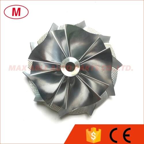 TD04HL 49189-x 19T 46.02/58.00mm 5+5 blades Reverse Turbo Billet Compressor wheel/Aluminum 2618/Milling wheel for Vol*vo