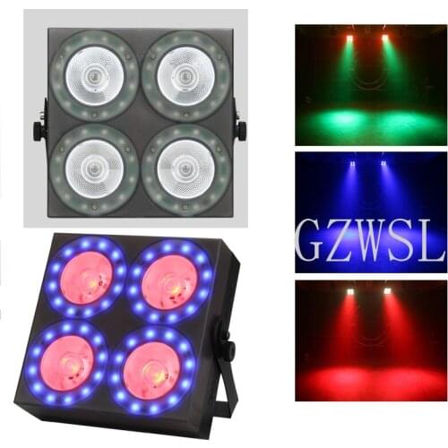 DMX Pixed Control Matrix 4 Eyes Led COB Blinder Light Mini 4x30w RGB 3in1 Stage Blinder Light