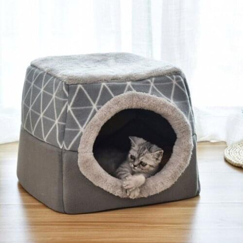 Dog Cat Beds for Small Medium Pet, Cat Bed Dogs Beds Nest House for Dog Sofa Warming Dogs House Winter Kennel for Puppy #2
