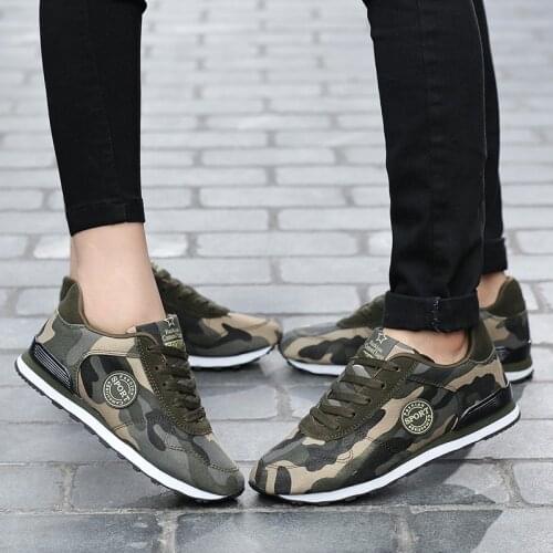 Mens Sneakers Comfort Unisex 35-46 Camouflage Canvas Sport Shoes Woman Men Shoes Sneakers Breathable Lightweight Mens Trainers